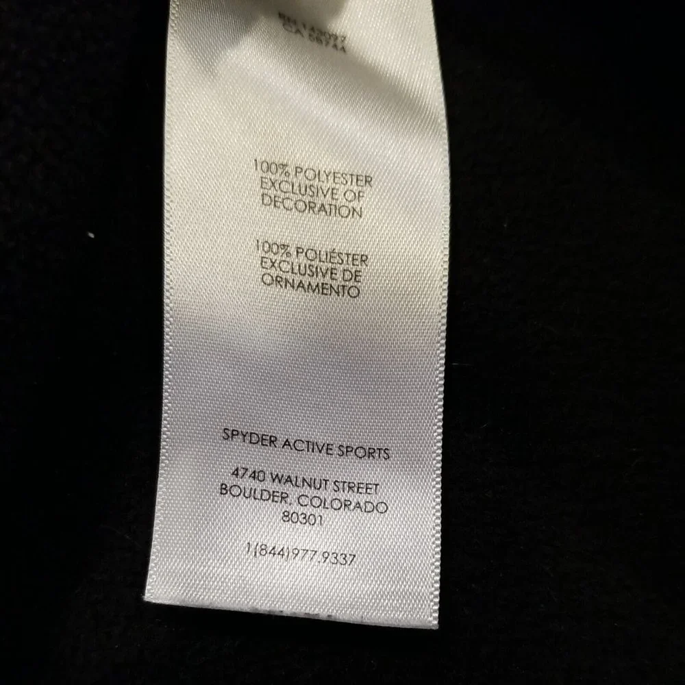 Spyder Black Jacket/Sweater with Red Details - Picture 6 of 10